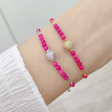 Temperament Round Bead Bracelet for Women Summer Charm Jewelry