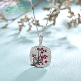 Zircon Flower Clip Earrings for Women