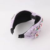 Cloth Headband with Rhinestones for Ladies Party Hair