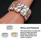 Rhinestone Elastic Bracelet Bridal Girl Bangle Wristband
