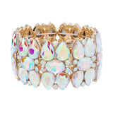 Rhinestone Elastic Bracelet Bridal Girl Bangle Wristband