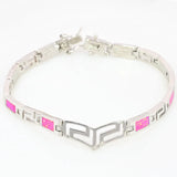 Pink Opal Women's Luck Charm Bracelet BNT171011001