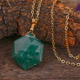 Labradorite Slab Beads Pendant Necklace for Women