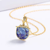 Women's Epoxy Pendant Necklace Clavicle Chain Enamel Jewelry