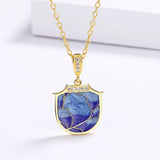 Women's Epoxy Pendant Necklace Clavicle Chain Enamel Jewelry