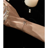 Zircon Circles Interlocking Bracelets S925 Silver Bracelet Women Jewelry