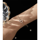 Zircon Circles Interlocking Bracelets S925 Silver Bracelet Women Jewelry