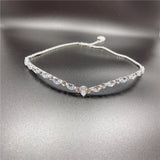 Zircon Crown Crystals Bridal Headpiece Moroccan Bride Wedding Hair Acc