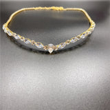Zircon Crown Crystals Bridal Headpiece Moroccan Bride Wedding Hair Acc