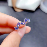 Zircon Stone Ring for Women Silver Tail Ring Lovely Thin Wedding Jewelry