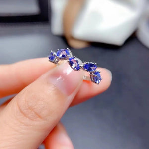 Zircon Stone Ring for Women Silver Tail Ring Lovely Thin Wedding Jewelry
