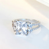 Zircon Wedding Ring Romantic Valentines Gift