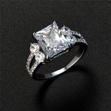 Zircon Wedding Ring Romantic Valentines Gift