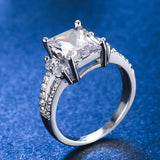 Zircon Wedding Ring Romantic Valentines Gift