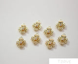 18K Real DIY Ear Stud Material Accessories