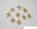 18K Real DIY Ear Stud Material Accessories