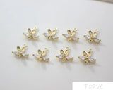 18K Real DIY Ear Stud Material Accessories