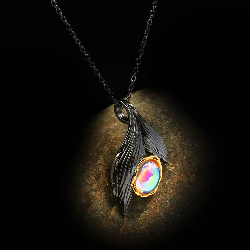Mermaid Tail 925 Silver Pendant Necklace Women