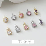 Small Zircon Pendant Necklace Bracelet Earrings DIY Pearl Accessories