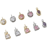 Small Zircon Pendant Necklace Bracelet Earrings DIY Pearl Accessories
