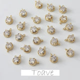Small Zircon Pendant Necklace Bracelet Earrings DIY Pearl Accessories