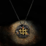 Italian Two-color Wire-wound Ruby Necklace