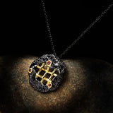 Italian Two-color Wire-wound Ruby Necklace