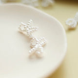 Pearl Bowknot Earrings DIY Jewelry Pendant Hairpin Accessories