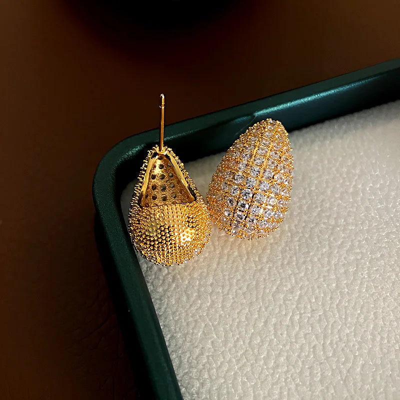 Zircon Doudou 925 Silver Earrings