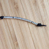 Beaded Rope Bracelet with Natural Stone Embellishment for Women