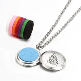 Christmas Tree Aromatherapy Pendant Necklace for Men and Women