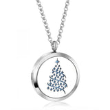 Christmas Tree Aromatherapy Pendant Necklace for Men and Women