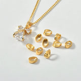 18K Copper Plated Melon Seed Buckle DIY Necklace Bracelet Accessory
