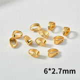 18K Copper Plated Melon Seed Buckle DIY Necklace Bracelet Accessory