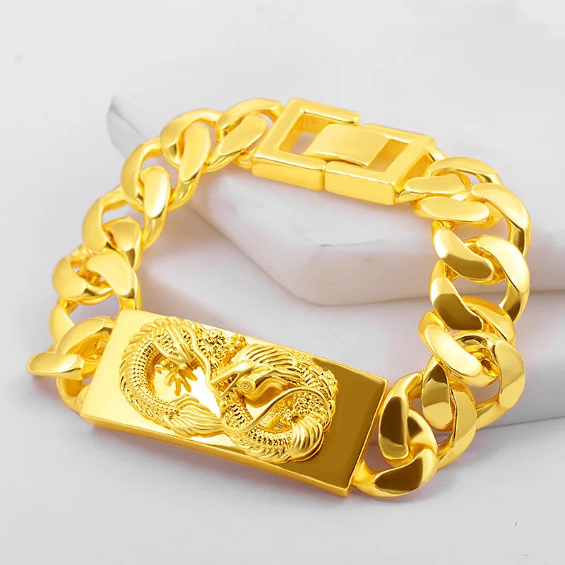 Dragon Teng Bullion Watch Chain for Men