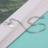 925 Sterling Silver Water Wave Chain Bracelet 2.5mm Party Accessories