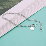 925 Sterling Silver Water Wave Chain Bracelet 2.5mm Party Accessories