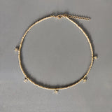 Gold Star Pendant Necklace Beaded Choker Adjustable Jewelry for Girl