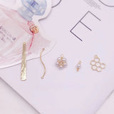 Gold-Plated Pearl Pendant for DIY Earrings