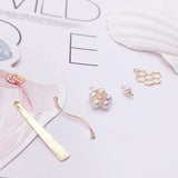 Gold-Plated Pearl Pendant for DIY Earrings