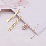 Gold-Plated Pearl Pendant for DIY Earrings