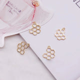 Gold-Plated Pearl Pendant for DIY Earrings