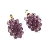 20pcs Grape/Pomegranate 3D Charms for DIY Jewelry