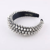 Baroque Rivet Sponge Exaggerated Hair Hoop Prom Headdress