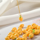 20pcs Lemon Shape Pendants Copper Charms DIY Jewelry