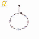 Rice Pearl Bracelet Copper Chain Jewelry