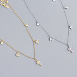 Big Dipper Star Pendant Necklace 925 Sterling Silver Chain Jewelry