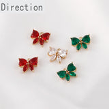 Love Zircon Bow Pendant DIY Jewelry Set