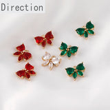 Love Zircon Bow Pendant DIY Jewelry Set