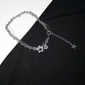 Y2K Star Notes Pendant Necklace for Women